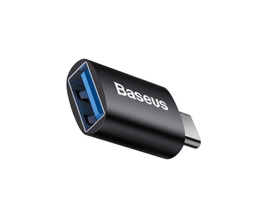 Переходник OTG USB 3.1 AF to USB-C black Baseus (ZJJQ000001)