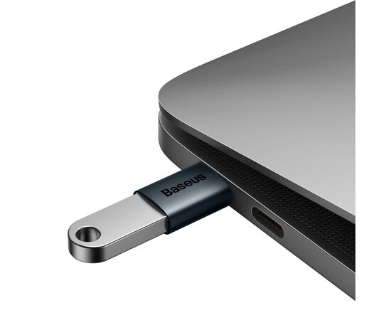Переходник OTG USB 3.1 AF to USB-C blue Baseus (ZJJQ000003), изображение 6