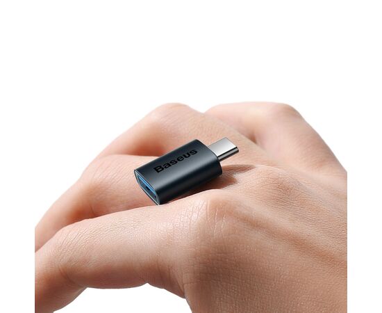 Переходник OTG USB 3.1 AF to USB-C blue Baseus (ZJJQ000003), изображение 8