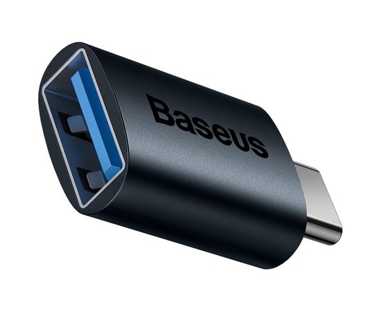 Переходник OTG USB 3.1 AF to USB-C blue Baseus (ZJJQ000003)