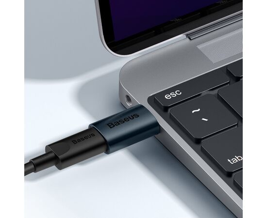 Переходник USB 3.1 M to USB-C F blue Baseus (ZJJQ000103), изображение 8