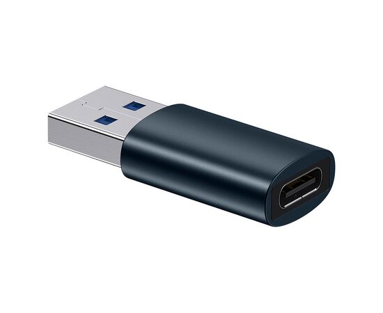 Переходник USB 3.1 M to USB-C F blue Baseus (ZJJQ000103)