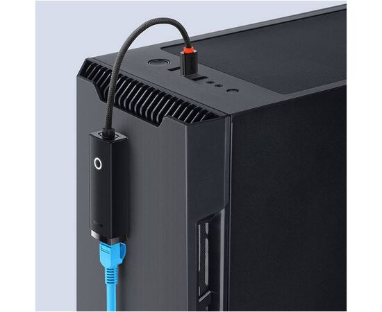 Переходник USB-C to RJ45 Ethernet 1000Mbps black Baseus (WKQX000301), изображение 12