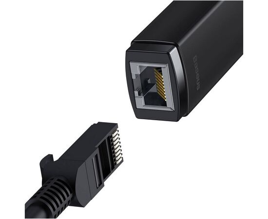 Переходник USB-C to RJ45 Ethernet 1000Mbps black Baseus (WKQX000301), изображение 4