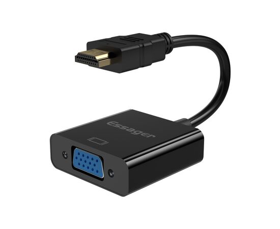 Перехідник HDMI to VGA 0.15m Essager (EZJHV-HY01), зображення 3