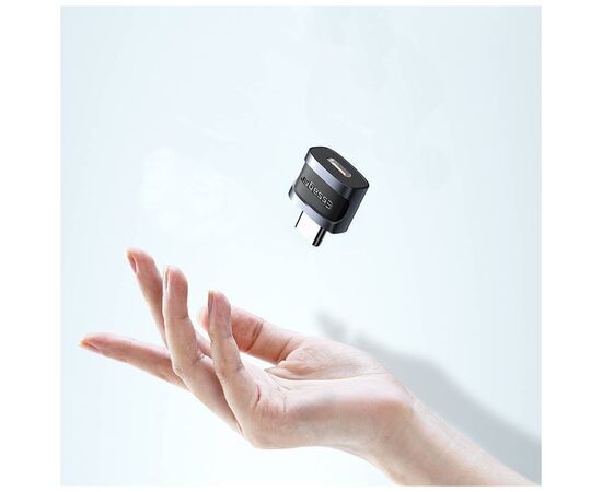 Переходник USB-C M to Micro 5P F gray Essager (EZJMC-XL01), изображение 3