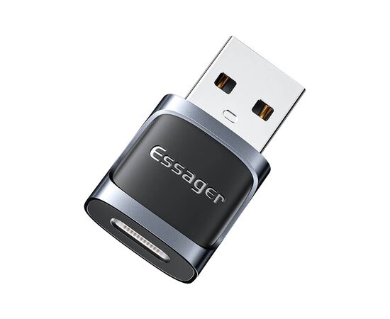 Переходник USB 3.0 AM to USB-C F gray Essager (EZJCA-XL01)