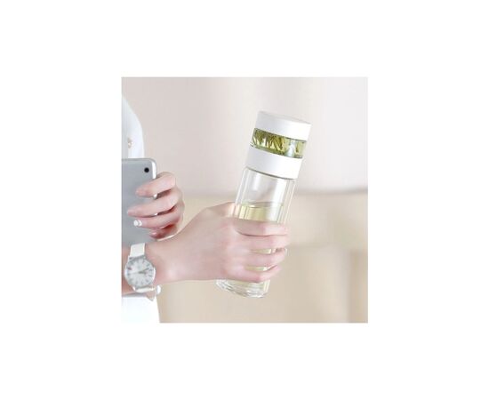 Термос Xiaomi Quange Intelligent Tea Separator Cup White (H8134), зображення 2