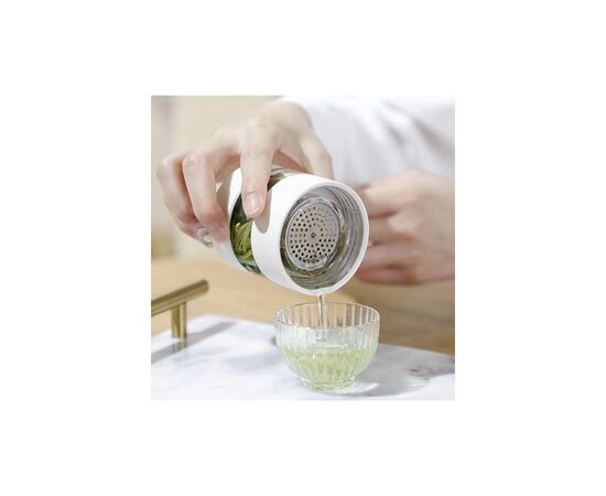 Термос Xiaomi Quange Intelligent Tea Separator Cup White (H8134), зображення 5