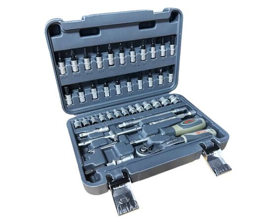Набор инструментов GTM 46шт. 1/4" 4-14мм, кейс (GTS-046), изображение 2