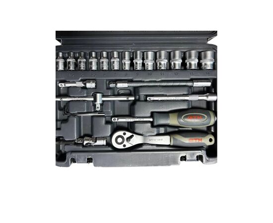 Набор инструментов GTM 46шт. 1/4" 4-14мм, кейс (GTS-046), изображение 3
