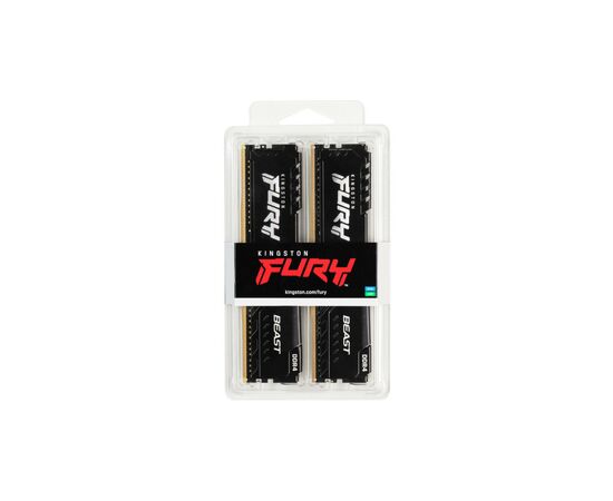 Модуль памяти для компьютера DDR4 32GB (2x16GB) 3600 MHz Fury Beast Black Kingston Fury (ex.HyperX) (KF436C18BBK2/32), изображение 5
