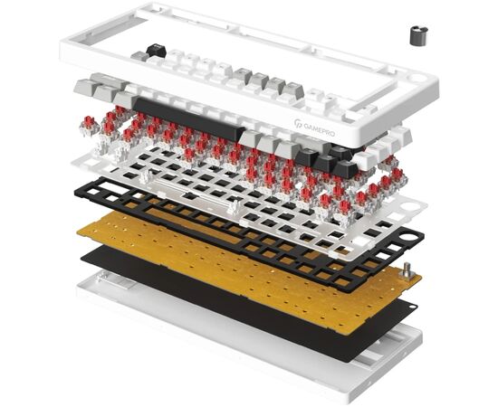 Клавиатура GamePro Genesis Silverlight MK126 USB UA Grey (MK126), изображение 3