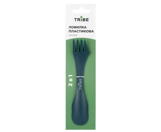 Ложка-вилка туристическая Tribe Spork пластикова ocean (T-FC-0031-ocean), изображение 3
