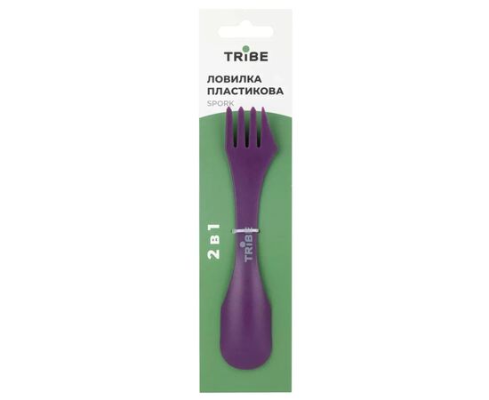 Ложка-вилка туристическая Tribe Spork пластикова pink (T-FC-0031-pink), изображение 3