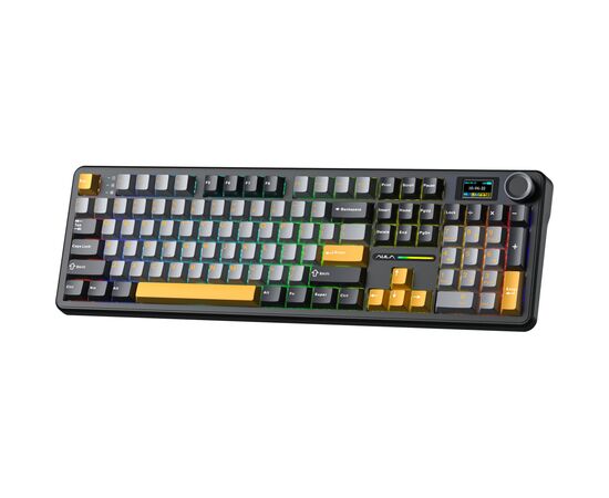 Клавиатура Aula F108 Pro Wireless/Bluetooth UA Black/Blue (6978080501295), изображение 2