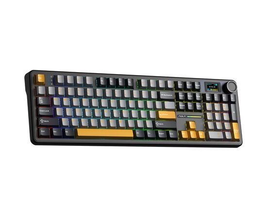 Клавиатура Aula F108 Pro Wireless/Bluetooth UA Black/Blue (6978080501295), изображение 3