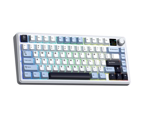 Клавиатура Aula F75 MAX Wireless/Bluetooth UA White/Blue (6978080501158), изображение 5