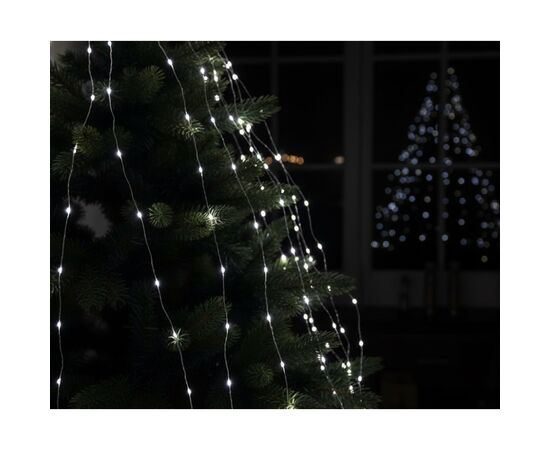 Гирлянда Chomik Оберемок струн 200 LED 10х2 м, холодний білий, IP44, від мережі (5900779901797), изображение 3