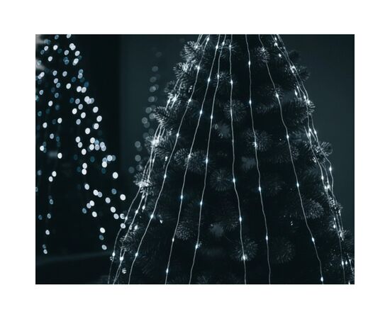 Гирлянда Chomik Оберемок струн 200 LED 10х2 м, холодний білий, IP44, від мережі (5900779901797)