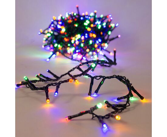 Гирлянда Chomik 200 LED 10 м, мультиколор, ефект блиску, IP44, від мережі (5900779879492), изображение 4