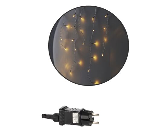 Гирлянда Chomik Бахрома 300 LED 12 м, теплий білий, IP44, від мережі (5900779879843), изображение 2