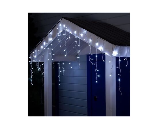 Гирлянда Chomik Бахрома 300 LED 12 м, холодний білий, IP44, від мережі (5900779879850), изображение 2