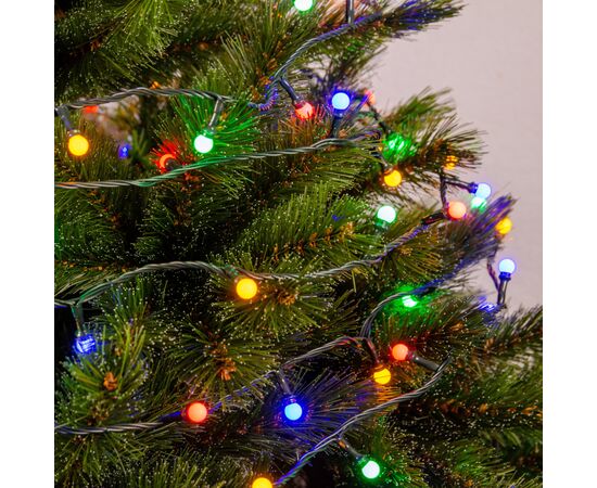 Гирлянда Chomik Кульки-змійка 200 LED 16 м, мультиколор, IP44, від мережі (5900779880160), изображение 3