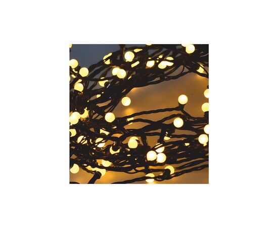 Гирлянда Chomik Кульки-змійка 200 LED 16 м, теплий білий, IP44, від мережі (5900779880146), изображение 2