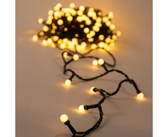 Гирлянда Chomik Кульки-змійка 200 LED 16 м, теплий білий, IP44, від мережі (5900779880146), изображение 5