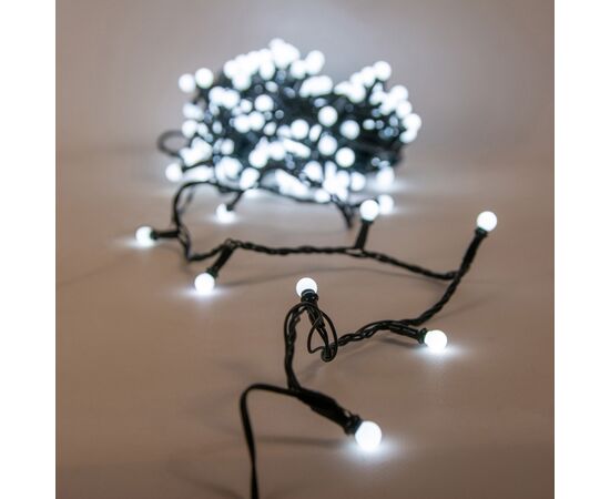 Гирлянда Chomik Кульки-змійка 200 LED 16 м, холодний білий, IP44, від мережі (5900779880153), изображение 4