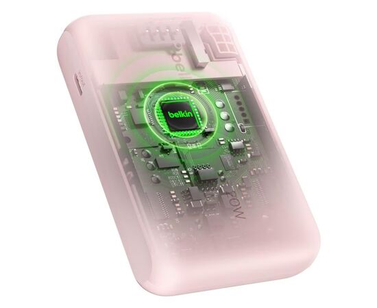 Батарея універсальна Belkin 10000mAh, 20W, USB-C, Pink (BPB021HQPK), зображення 11