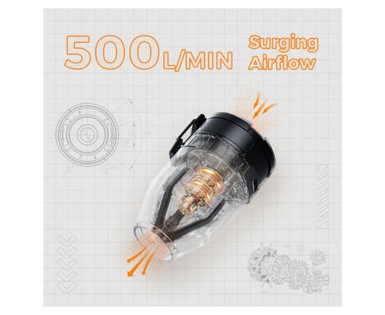 Фонарь Flextail Max Pump 3 з функцією насосу помаранчевий (MP3G650-OG-i), изображение 4