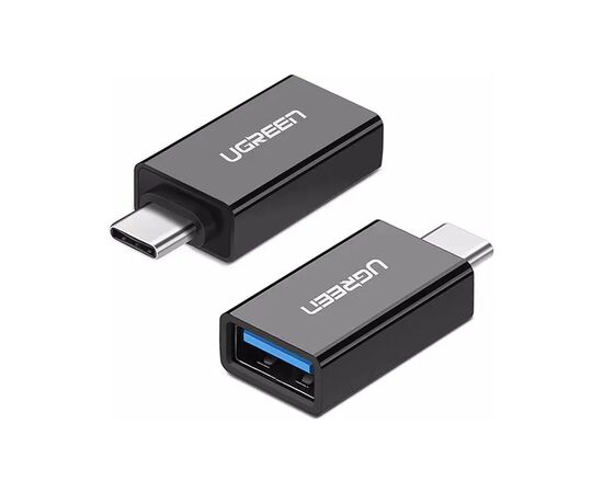 Переходник OTG USB 3.0 AF to USB-C US173 black UGREEN (20808), изображение 3