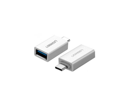 Переходник OTG USB 3.0 AF to USB-C US173 White UGREEN (30155), изображение 2