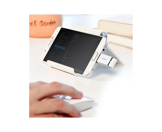 Переходник OTG USB 2.0 AF to Micro 5P US195 white UGREEN (30529), изображение 7