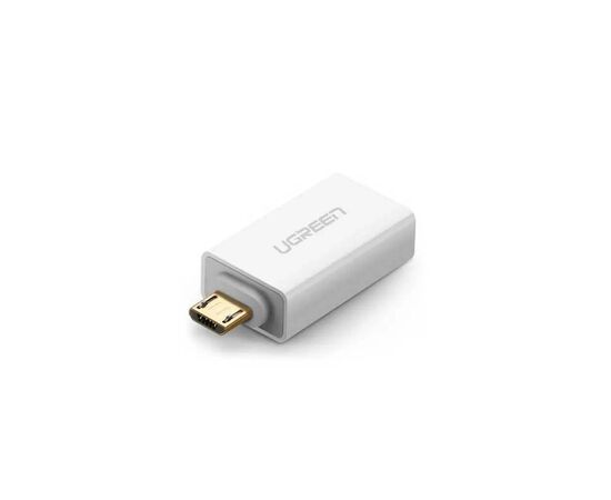 Переходник OTG USB 2.0 AF to Micro 5P US195 white UGREEN (30529)