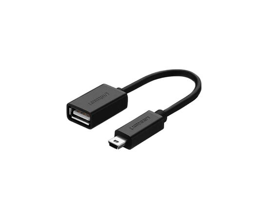 Переходник OTG USB 2.0 AF to Mini 5P 0.1m US249 black UGREEN (10383)