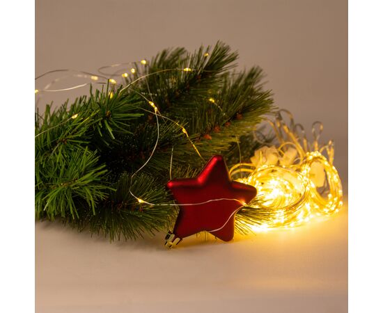 Гирлянда Chomik 300 LED холодний білий, 3x3 м, USB, з пультом, IP20, від мережі (5900779880009), изображение 3