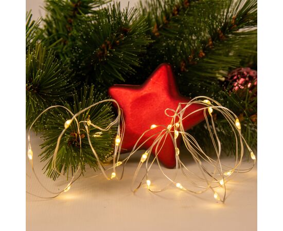 Гирлянда Chomik 300 LED холодний білий, 3x3 м, USB, з пультом, IP20, від мережі (5900779880009), изображение 5