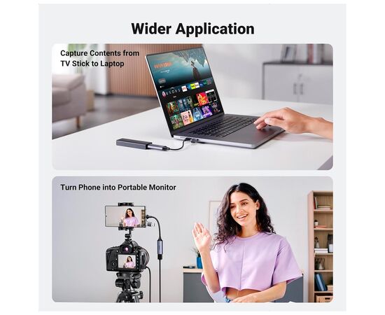 Переходник USB/USB-C to HDMI 4K/60Hz UGREEN (40189), изображение 7