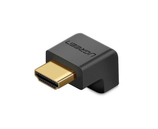 Переходник HDMI M to HDMI F 90° corner Down HD112 black UGREEN (20109), изображение 2