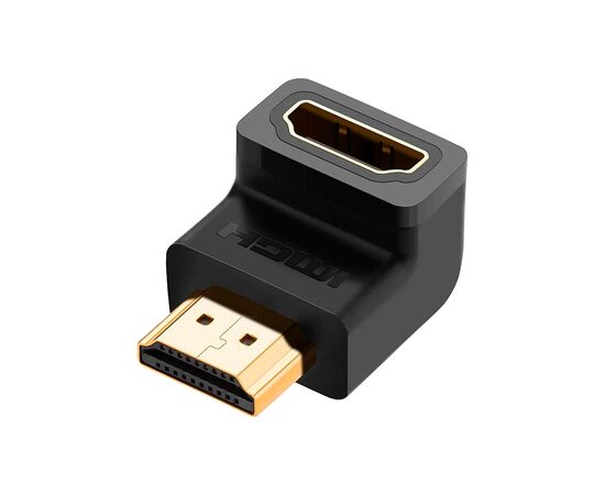 Переходник HDMI M to HDMI F 90° corner Down HD112 black UGREEN (20109)