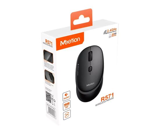 Мишка Meetion R571 Wireless Black (MT-R571-A), зображення 3