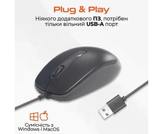 Мишка Meetion M100 USB Black (MT-M100-A), зображення 3