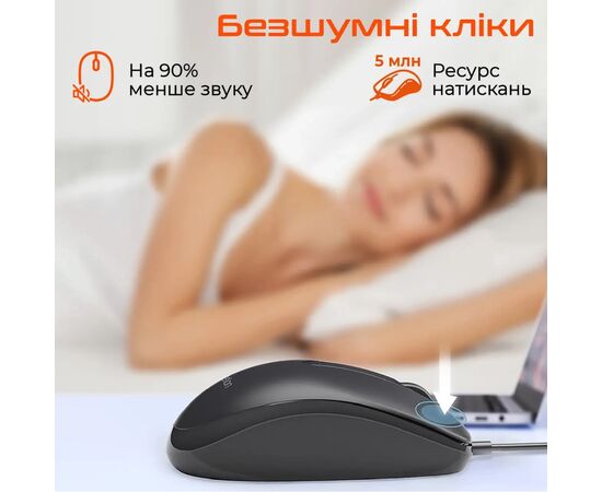 Мишка Meetion M100 USB Black (MT-M100-A), зображення 6