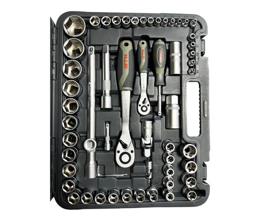 Набор инструментов GTM 108шт. 1/2-1/4" 4-32мм, кейс (GTS-108), изображение 4