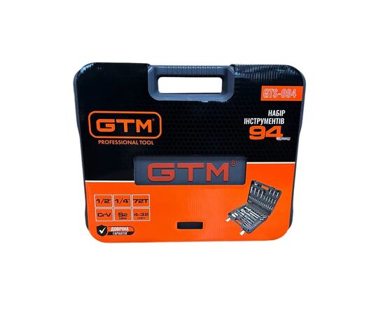 Набор инструментов GTM 94шт. 1/2-1/4" 4-32мм, кейс (GTS-094), изображение 7