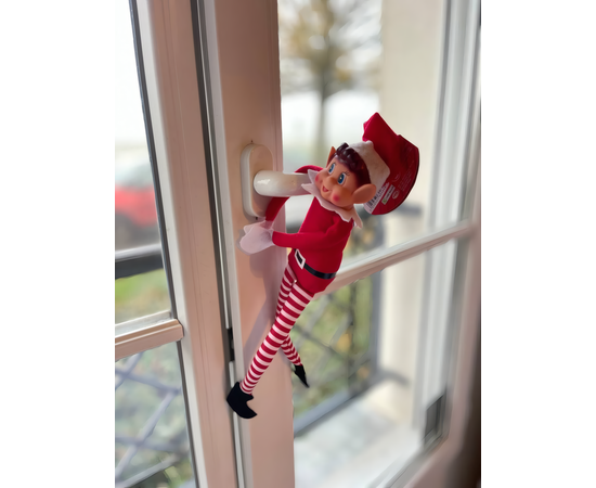 Новогодняя мягкая игрушка Эльф-проказник 30 см, изображение 11