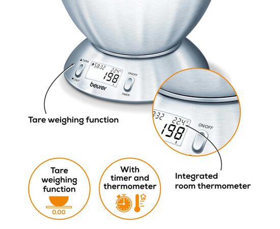 Весы кухонные Beurer KS 54, изображение 3